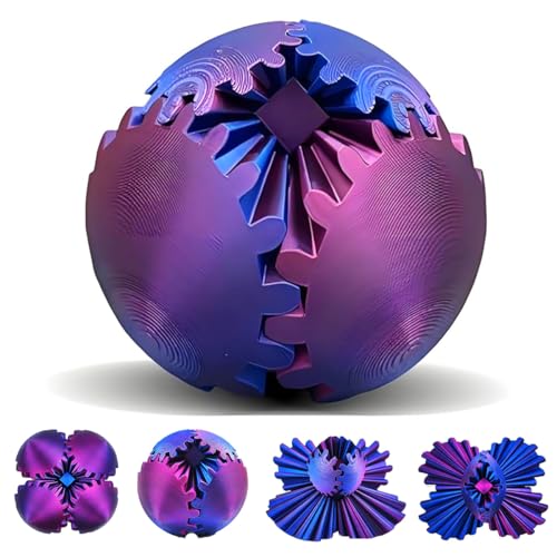 Gear Ball, 3D Gedruckter Zahnradball - The Steampunk Whirling Wonder Fidget Getriebe Ball, Gear sphere Cube Fidget Toys für Büro & Zuhause, Cool Stuff Spielzeug Geschenk für 3+ Jahre Kinder Erwachsene Gear Ball, 3D Gedruckter Zahnradball - The Steampunk Whirling Wonder Fidget Getriebe Ball, Gear sphere Cube Fidget Toys für Büro & Zuhause, Cool Stuff Spielzeug Geschenk für 3+ Jahre Kinder Erwachsene von SANSGOUP