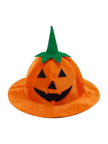 SANSIWU Halloween-Kürbishut für Erwachsene, Jack O-Laternenhut, lustiger Plüsch-Kürbismütze, Kostüm, Kopfbedeckung für Damen und Herren, A-Orange 1, 24 x 19 cm SANSIWU Halloween-Kürbishut für Erwachsene, Jack O-Laternenhut, lustiger Plüsch-Kürbismütze, Kostüm, Kopfbedeckung für Damen und Herren, A-Orange 1, 24 x 19 cm von SANSIWU