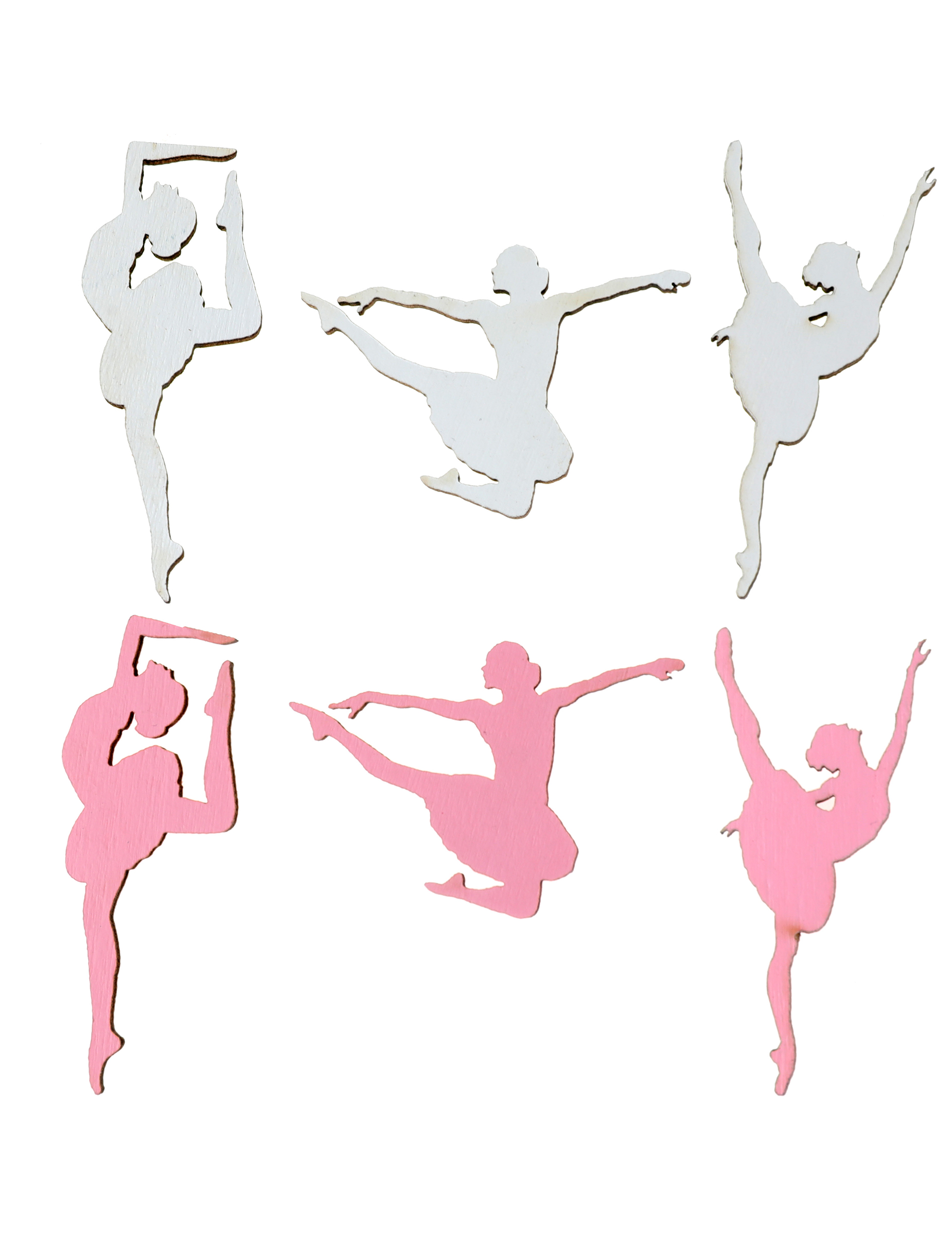 10 Holz-Konfetti Ballerina Tischdeko 1 x 2 cm rosa-weiß 10 Holz-Konfetti Ballerina Tischdeko 1 x 2 cm rosa-weiß von SANTEX