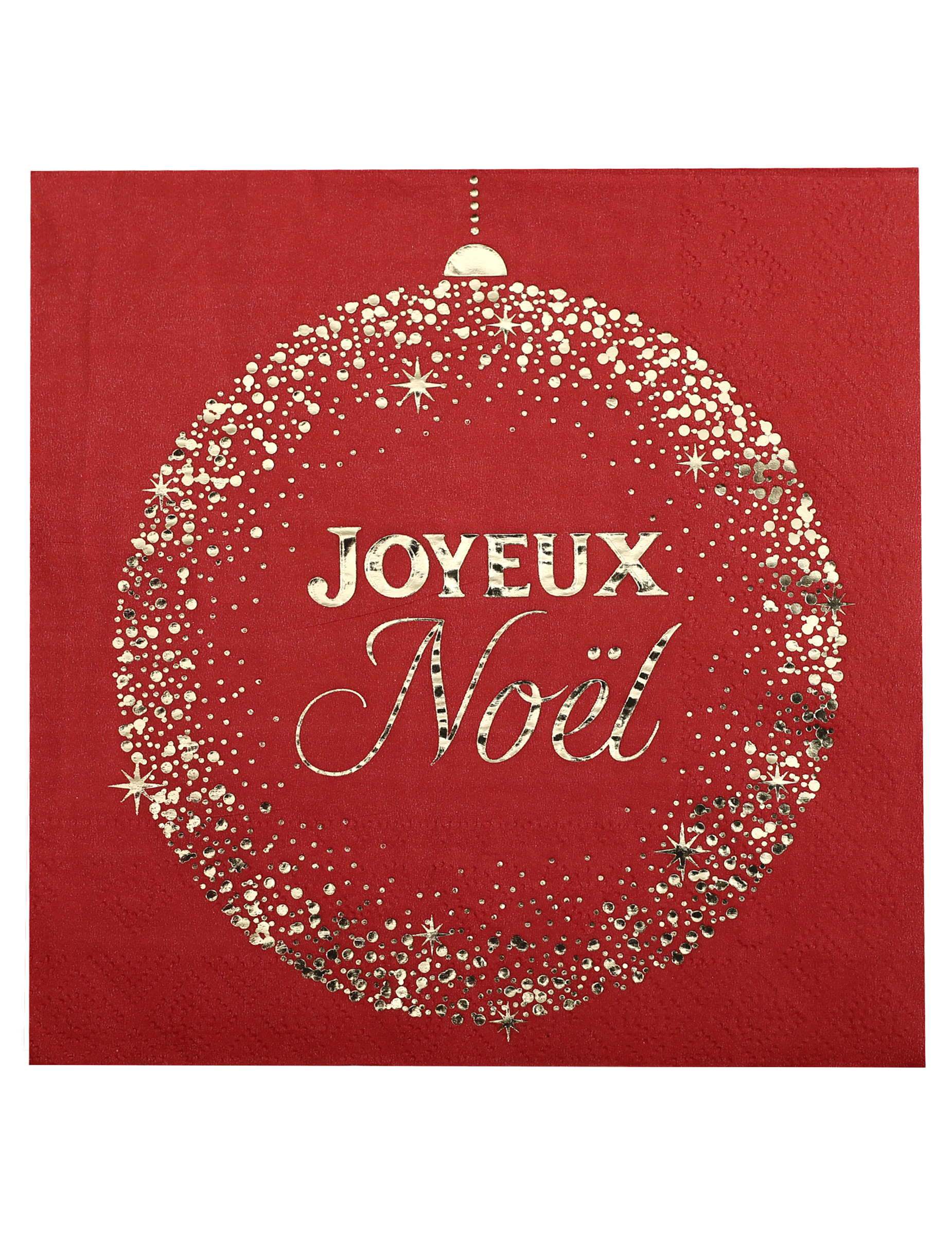 10 Rote Glanz-Weihnachtsservietten 33 x 33 cm 10 Rote Glanz-Weihnachtsservietten 33 x 33 cm von SANTEX