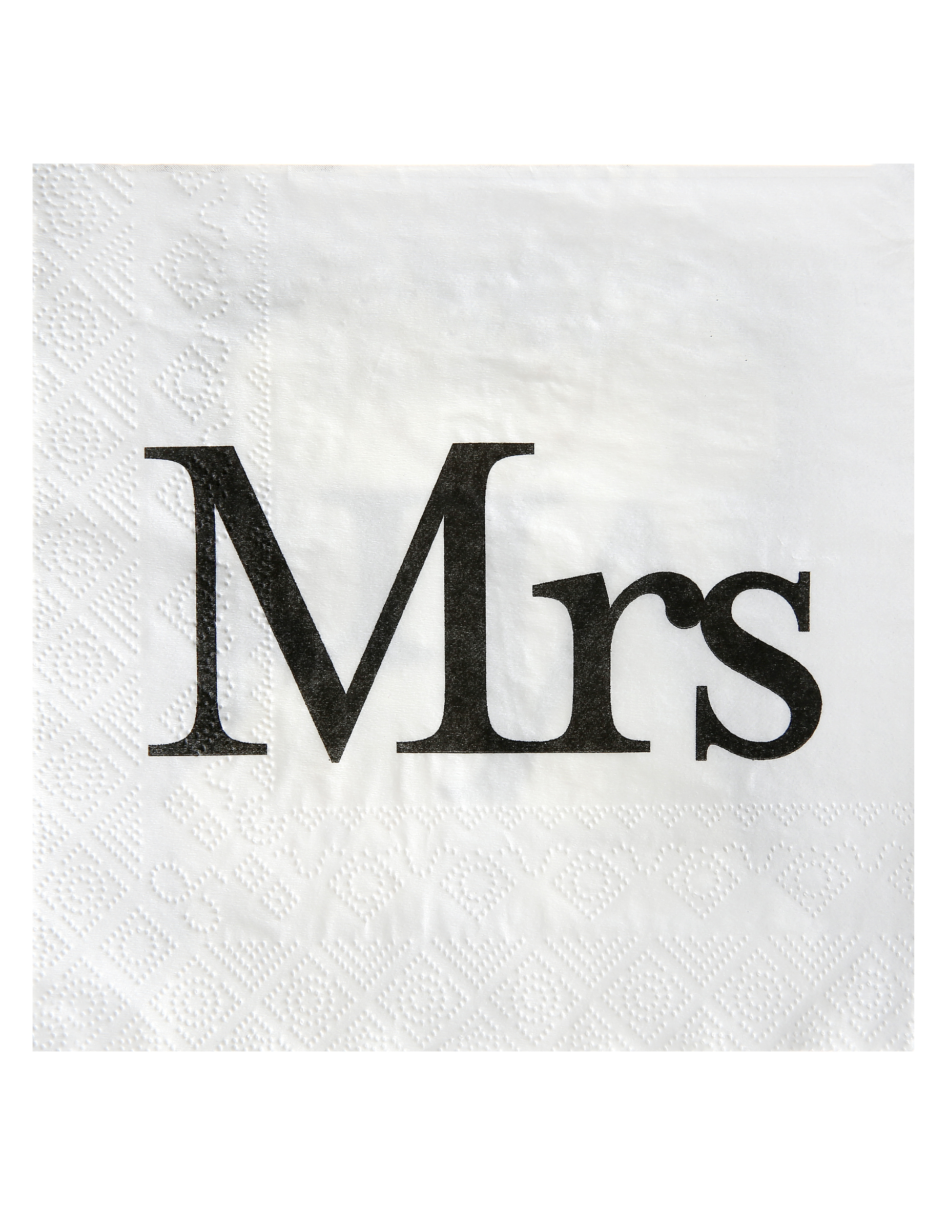 20 Papierservietten Mrs 33 x 33 cm für Hochzeiten 20 Papierservietten Mrs 33 x 33 cm für Hochzeiten von SANTEX