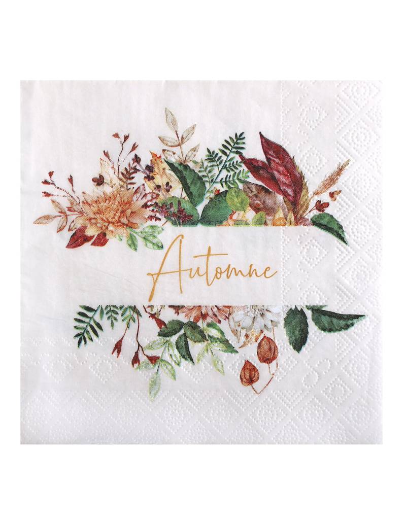 20 Servietten Herbst-Floristik 33 x 33 cm 20 Servietten Herbst-Floristik 33 x 33 cm von SANTEX