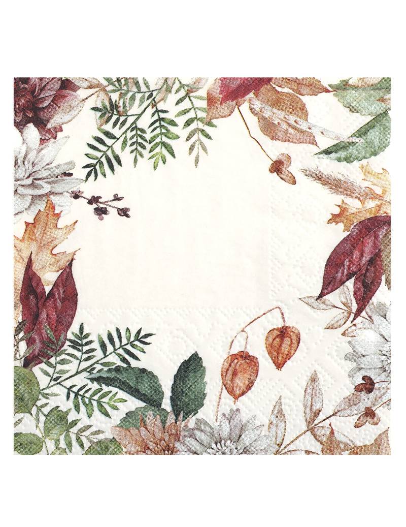20 kleine Servietten Herbst-Blumen 25 x 25 cm 20 kleine Servietten Herbst-Blumen 25 x 25 cm von SANTEX