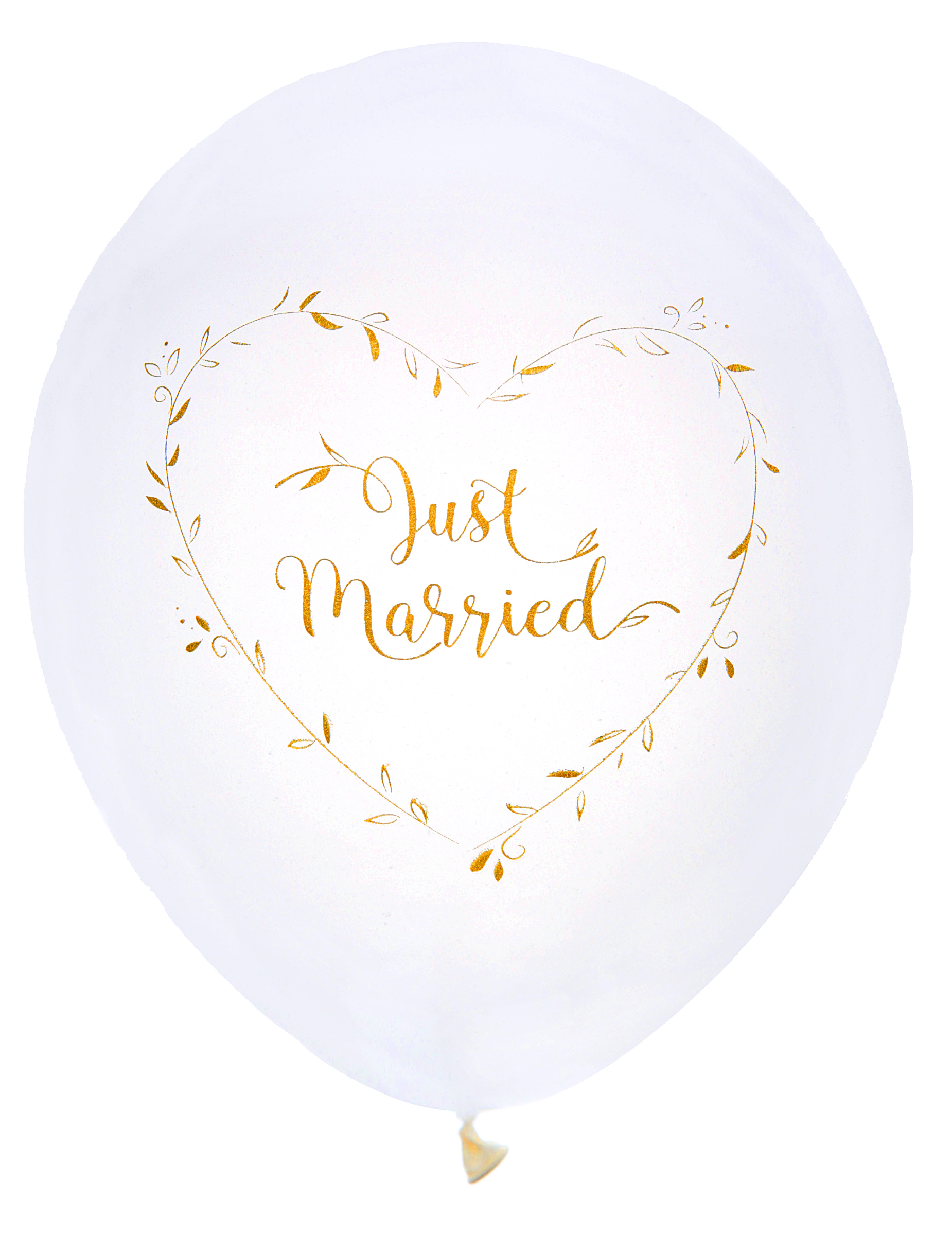 8 Latexballons Just Married weiß gold 23 cm 8 Latexballons Just Married weiß gold 23 cm von SANTEX