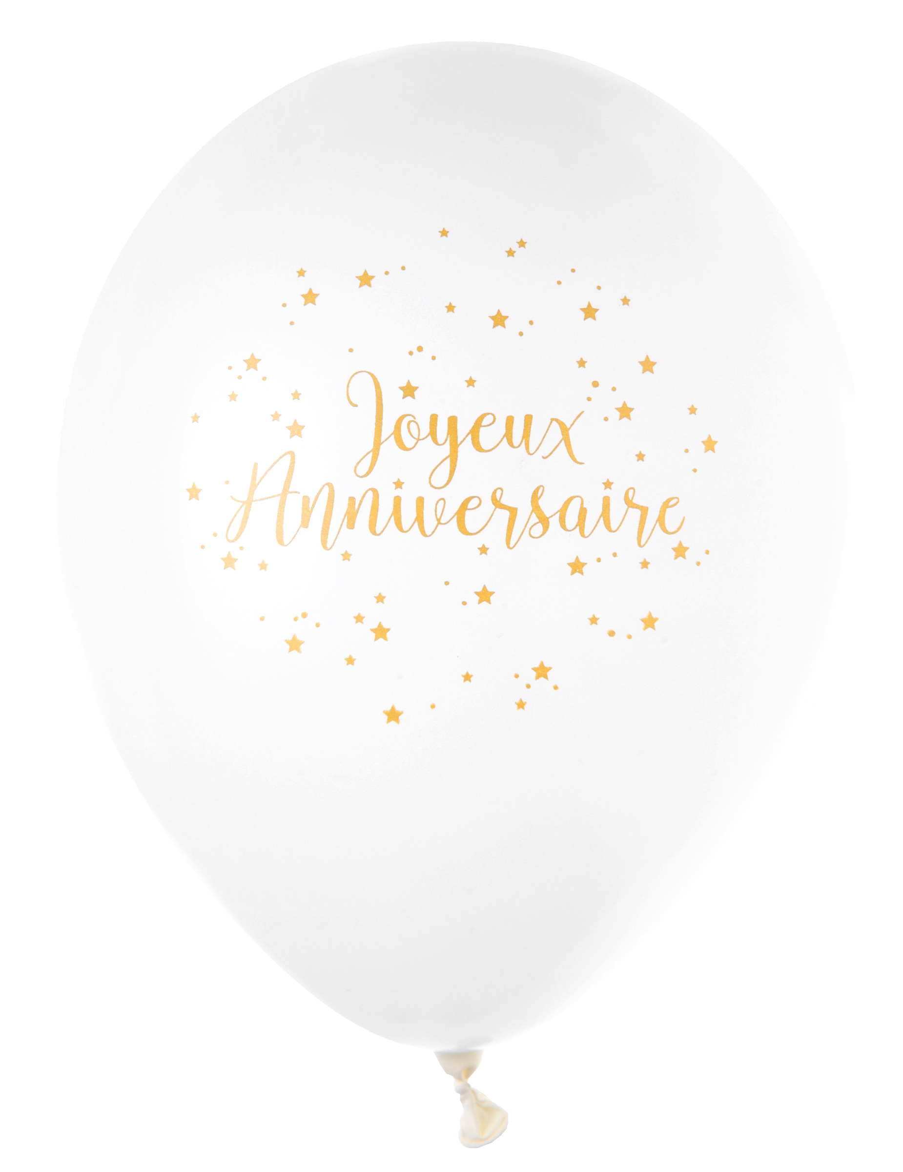 8 weiße + gold-metallische Alles Gute zum Geburtstag Luftballons 23 cm 8 weiße + gold-metallische Alles Gute zum Geburtstag Luftballons 23 cm von SANTEX