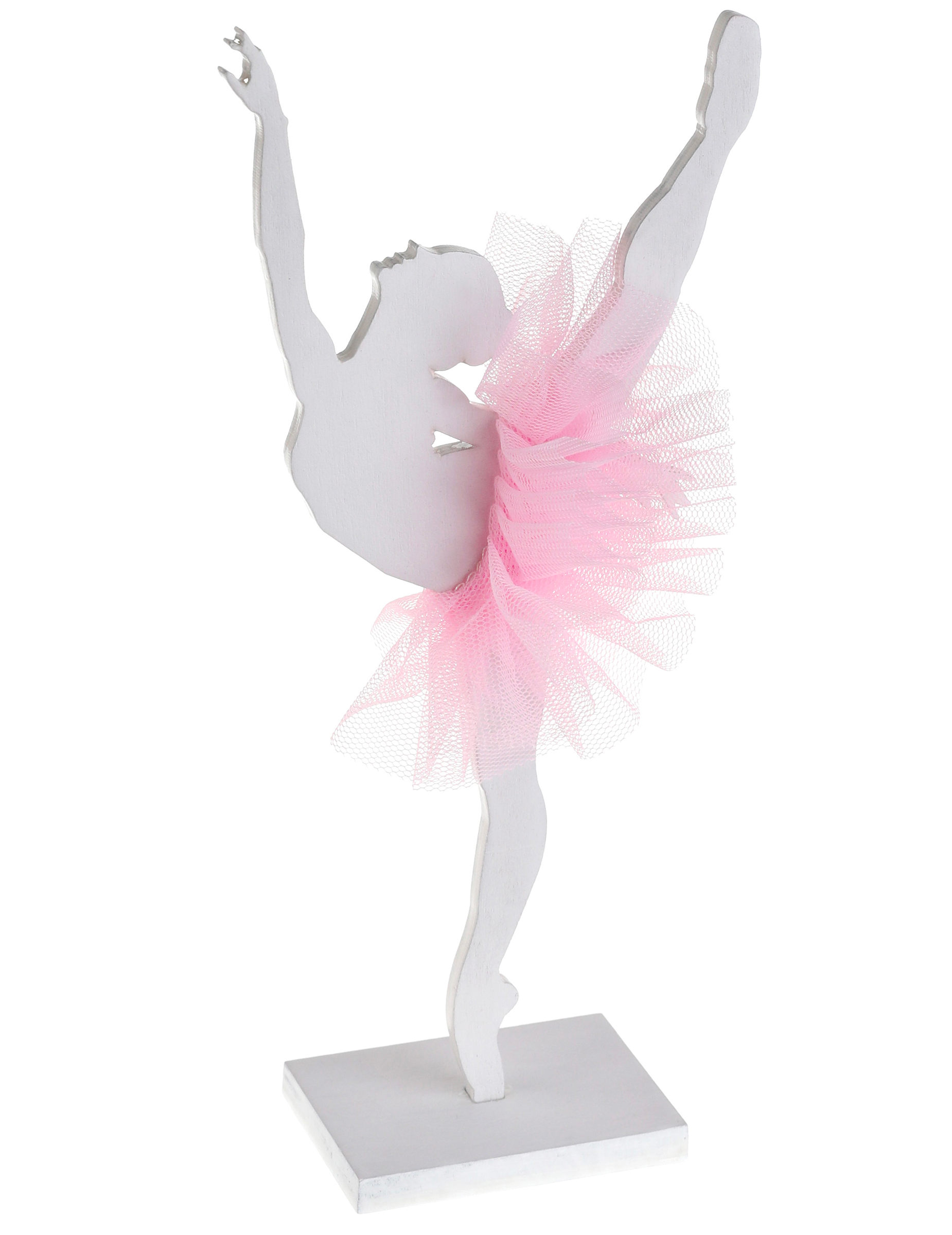 Ballerina-Deko Figur aus Holz 17 x 20 cm von SANTEX