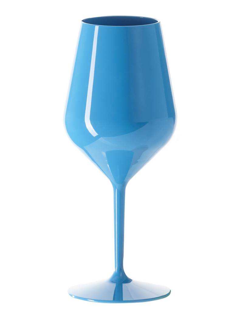 Blauer Kunststoff-Weinglas mit Stiel 47 cl Blauer Kunststoff-Weinglas mit Stiel 47 cl von SANTEX