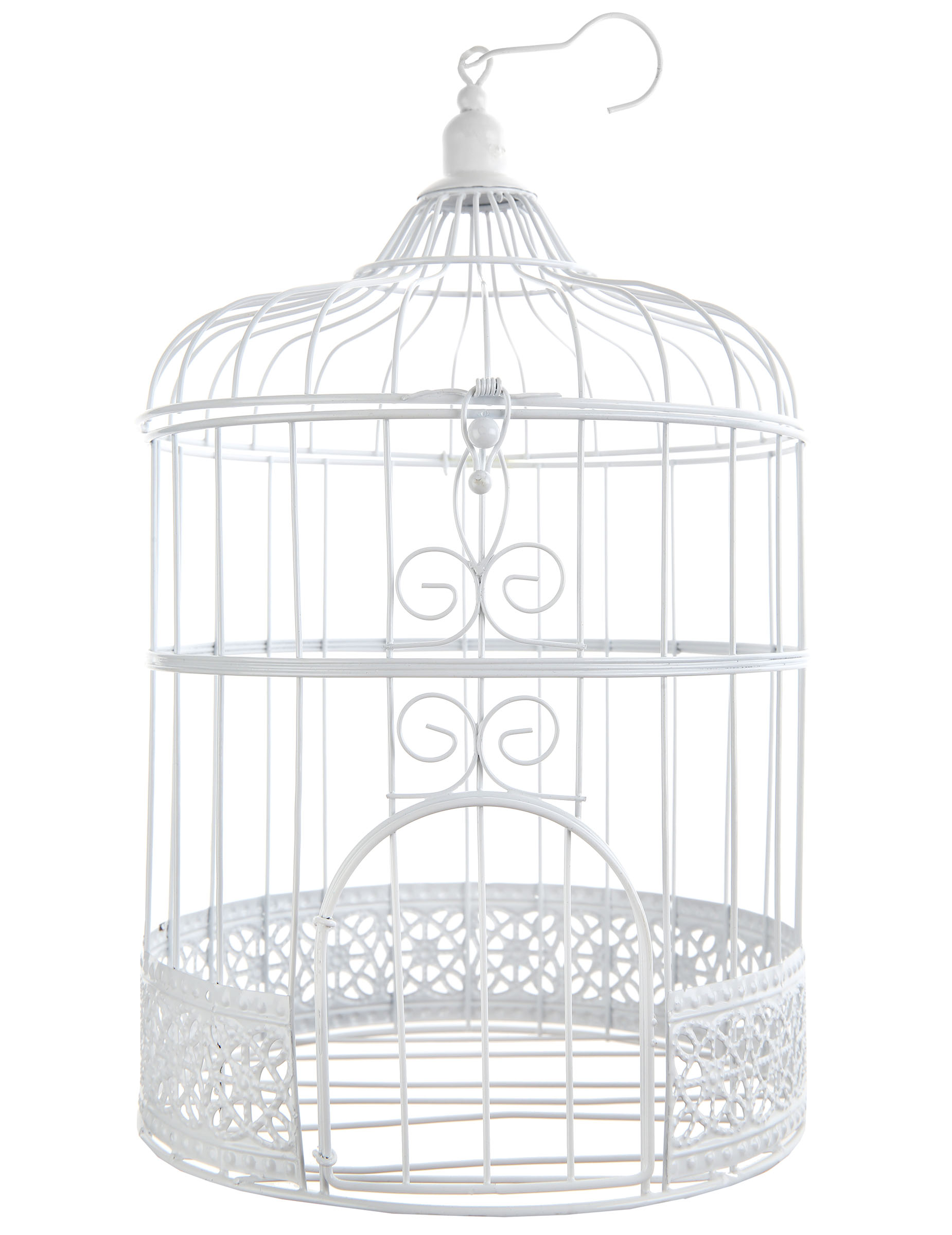 Deko Vogelkäfig Weiß 30 cm Deko Vogelkäfig Weiß 30 cm von SANTEX