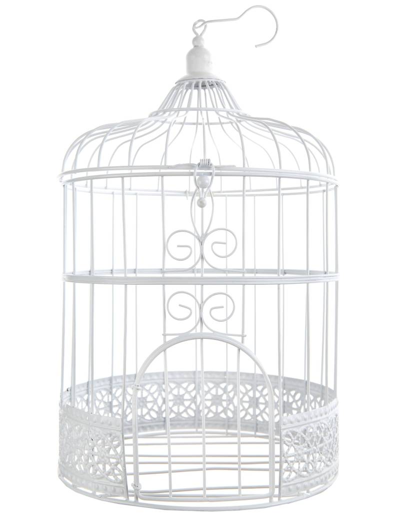 Deko Vogelkäfig Weiß 30 cm Deko Vogelkäfig Weiß 30 cm von SANTEX