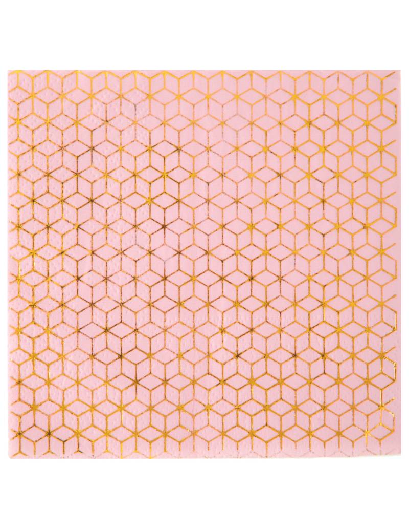 Festliche Servietten für Weihnachten 20 Stück kupfer-goldfarben 25 x 25 cm von SANTEX