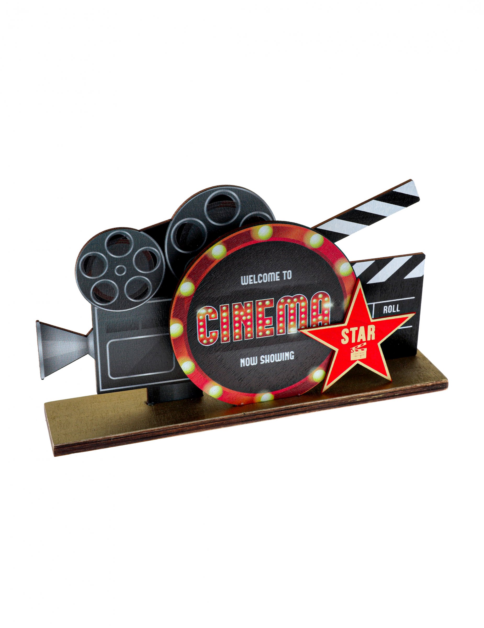 Kino-Deko Tischdeko mit Filmklappe schwarz-rot Kino-Deko Tischdeko mit Filmklappe schwarz-rot von SANTEX