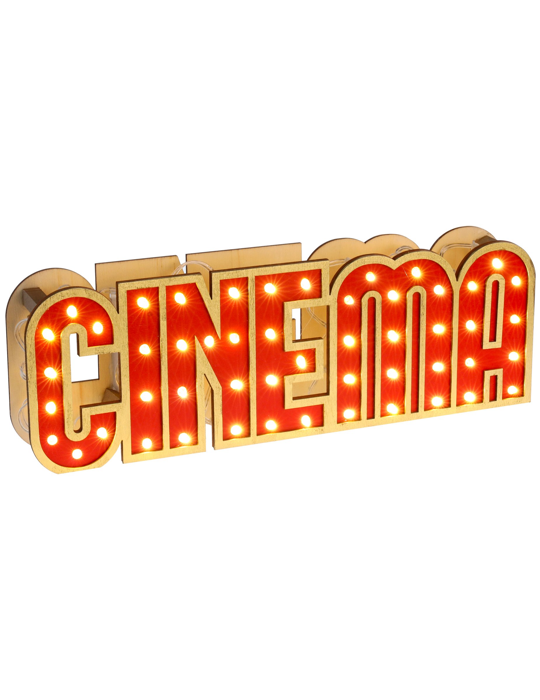 Leuchtendes Schild aus Holz Cinema 30 x 4 x 10 cm von SANTEX