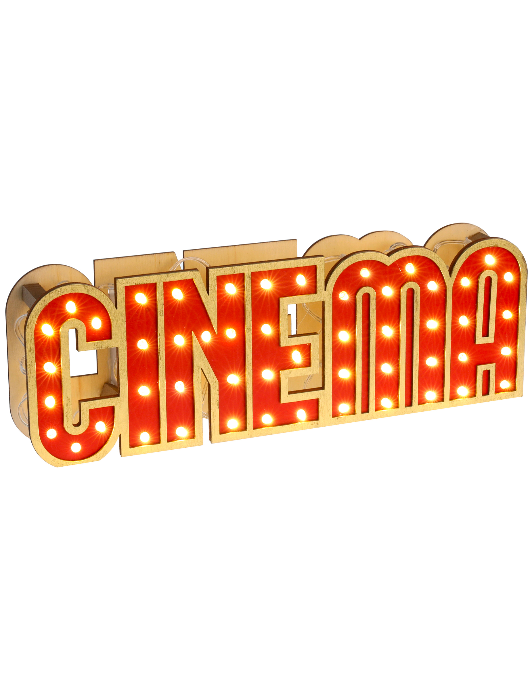 Leuchtendes Schild aus Holz Cinema 30 x 4 x 10 cm Leuchtendes Schild aus Holz Cinema 30 x 4 x 10 cm von SANTEX