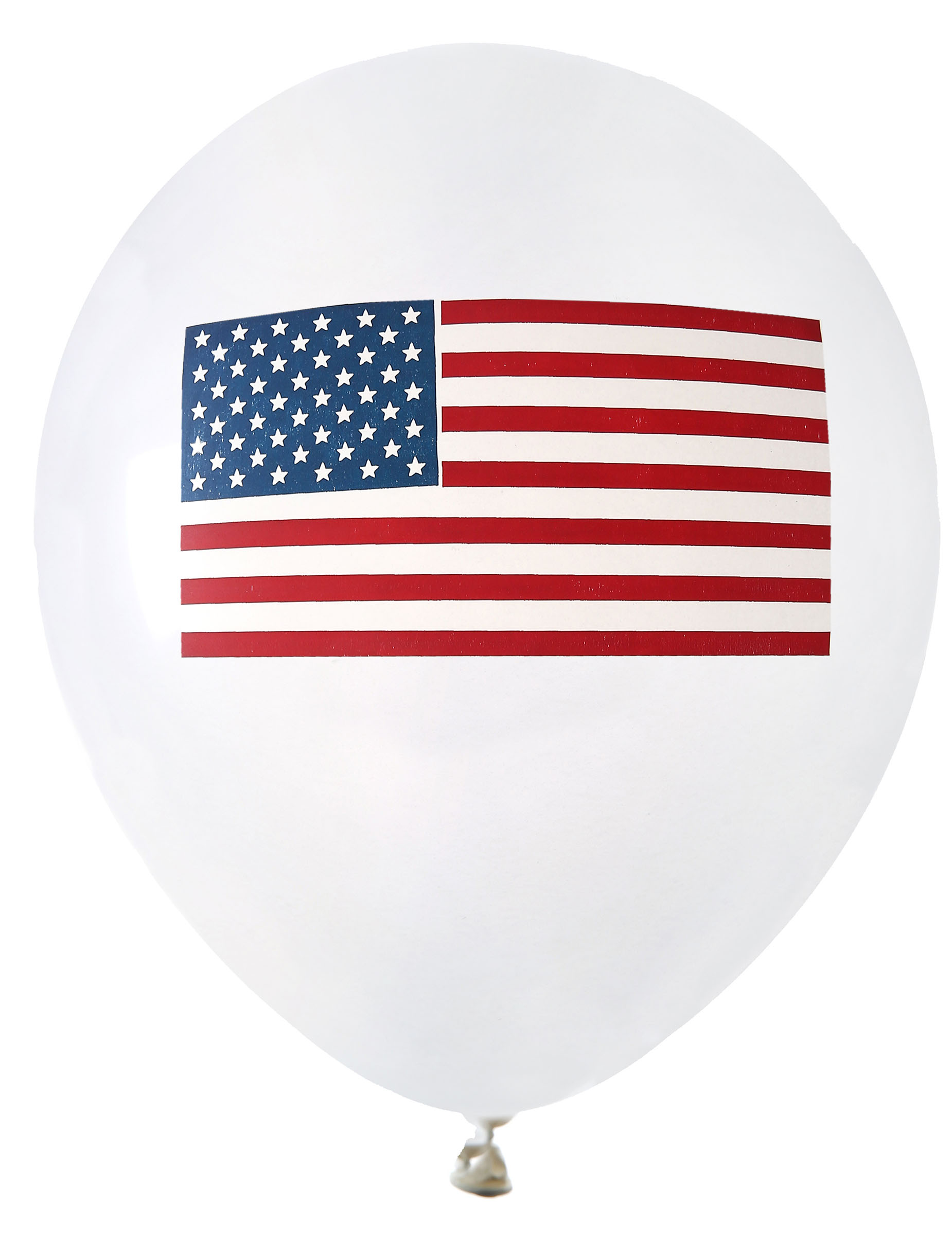 Luftballons USA Flagge Raumdekoration 8 Stück weiß-blau-rot von SANTEX