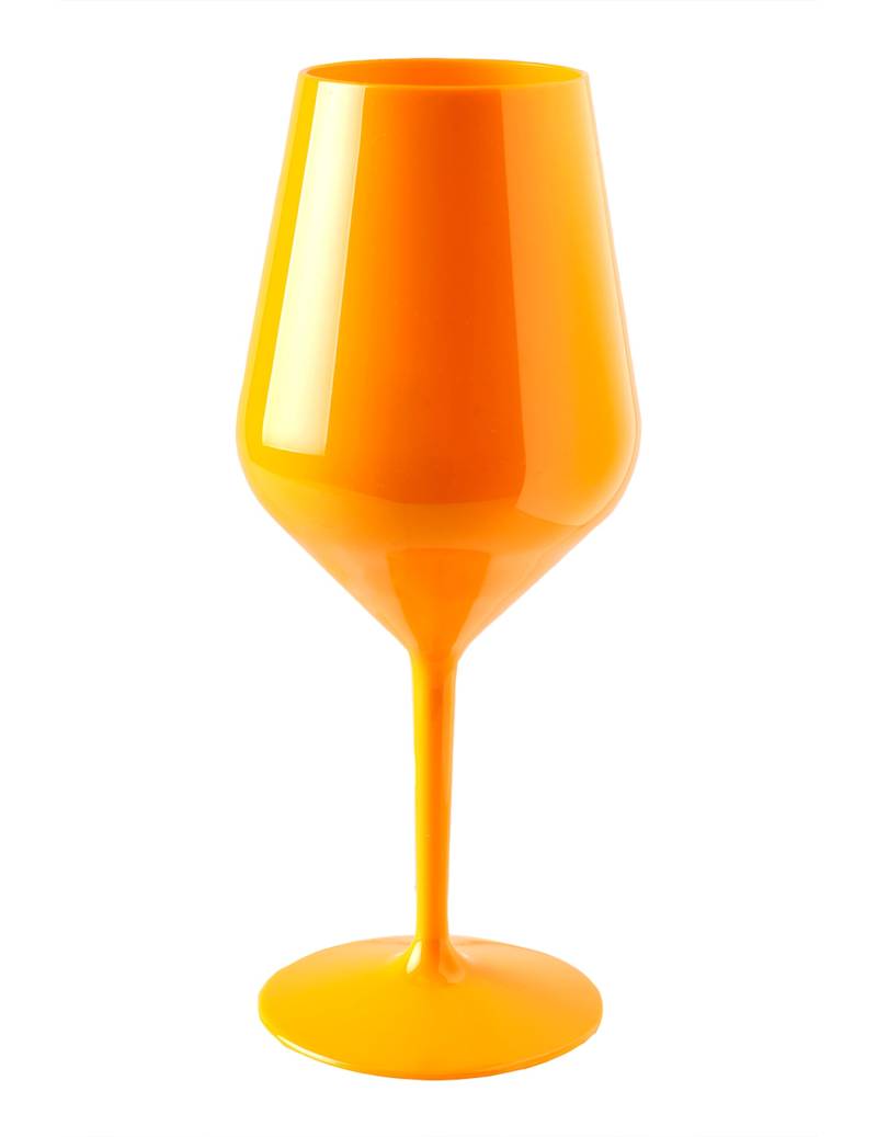 Orangefarbenes Weinglas aus Kunststoff 47 cl Orangefarbenes Weinglas aus Kunststoff 47 cl von SANTEX