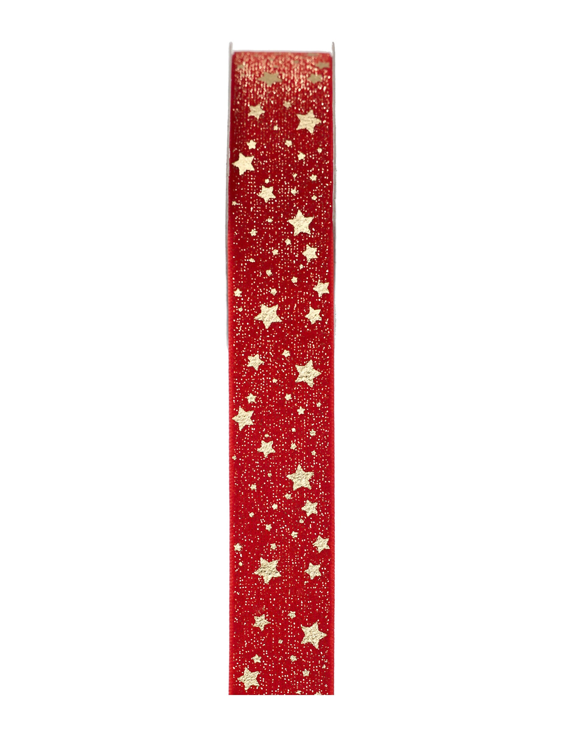 Rotes Dekoband mit Goldsternen 2,5 cm x 3 m Rotes Dekoband mit Goldsternen 2,5 cm x 3 m von SANTEX
