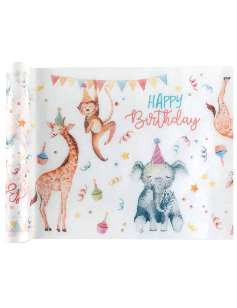 Safari Party Tischläufer Vlies 5m x 30cm Kindergeburtstag von SANTEX