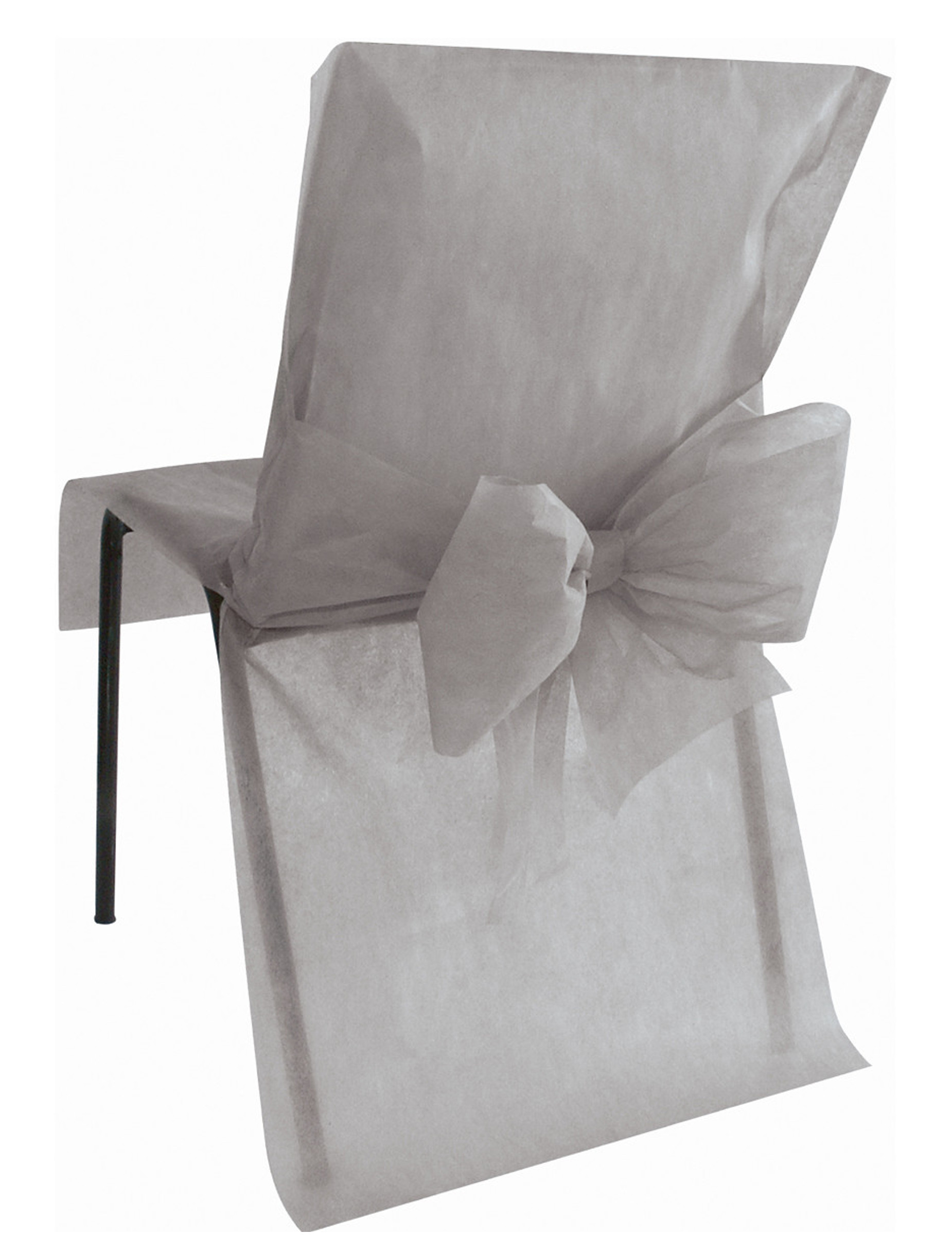 Stuhlhusse premium Partydeko Hochzeit 10 Stück grau 50x95 cm Stuhlhusse premium Partydeko Hochzeit 10 Stück grau 50x95 cm von SANTEX