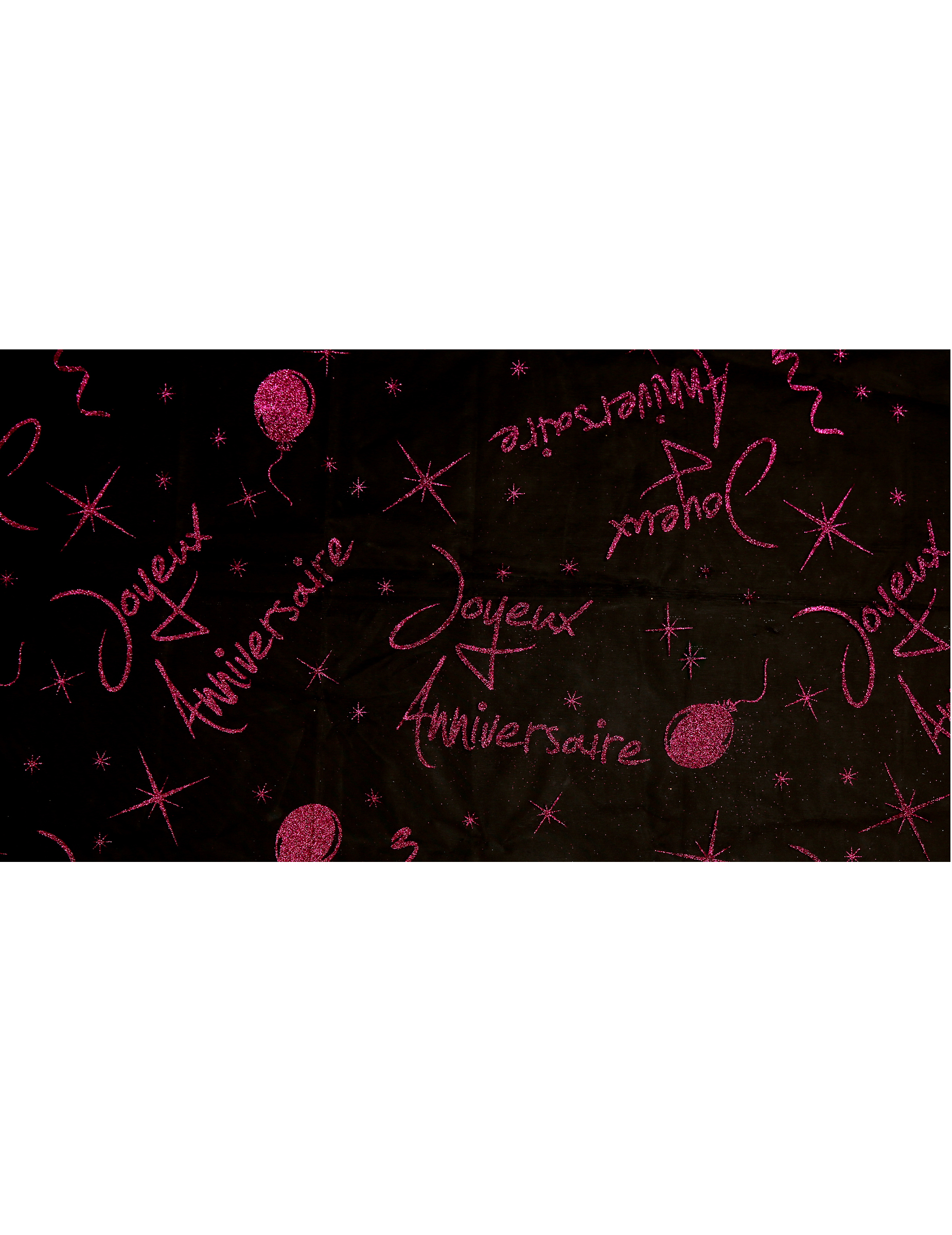 Tischdecke 'Alles Gute zum Geburtstag' fuchsia glitzernd Organza 145 x 250 cm Tischdecke 'Alles Gute zum Geburtstag' fuchsia glitzernd Organza 145 x 250 cm von SANTEX