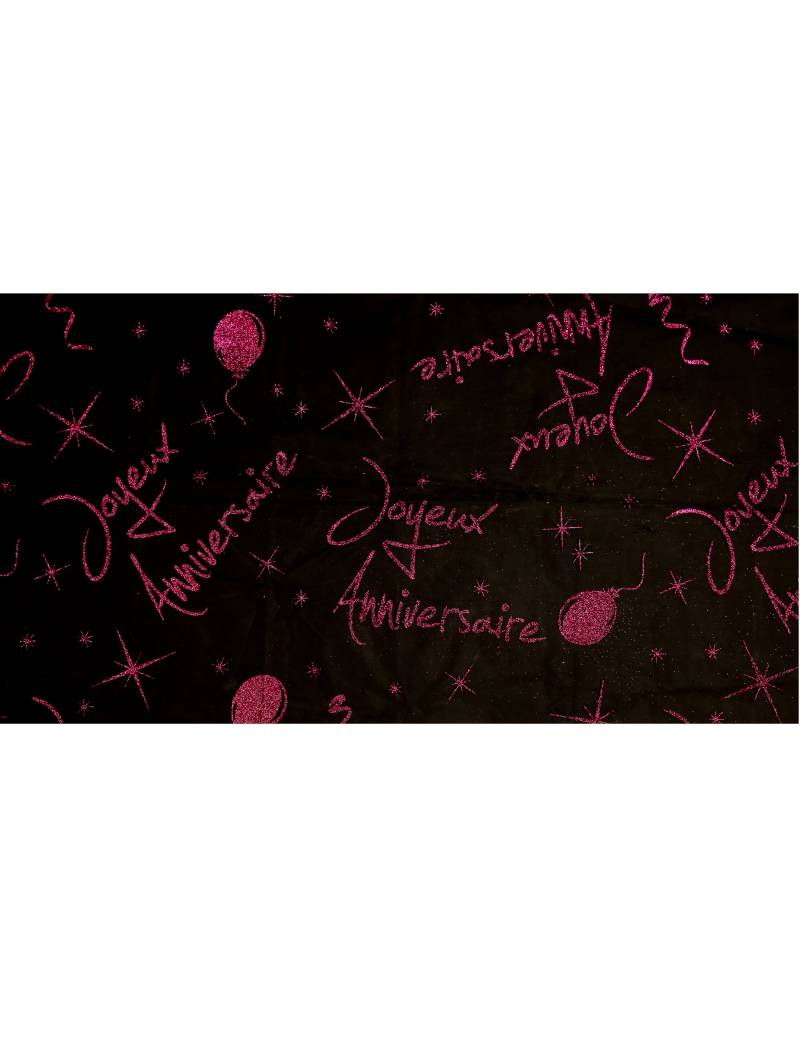 Tischdecke 'Alles Gute zum Geburtstag' fuchsia glitzernd Organza 145 x 250 cm Tischdecke 'Alles Gute zum Geburtstag' fuchsia glitzernd Organza 145 x 250 cm von SANTEX