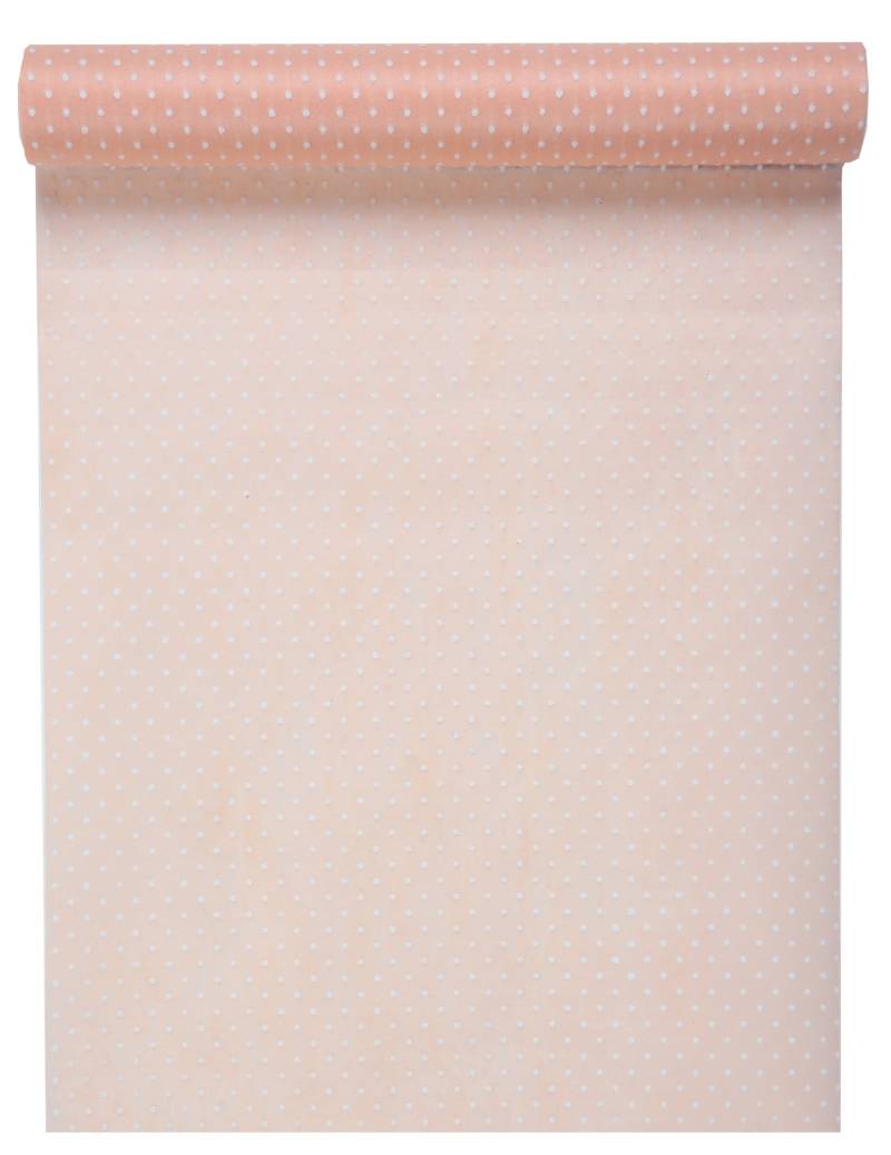 Tischläufer Plumetis rosa Stoff 30 cm x 5 m Partydeko von SANTEX