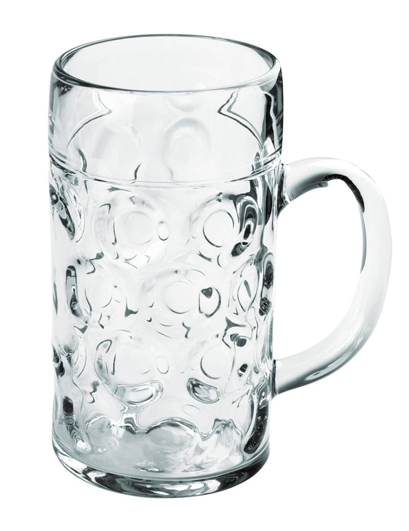 Transparenter Bierkrug aus Kunststoff 1 l Transparenter Bierkrug aus Kunststoff 1 l von SANTEX