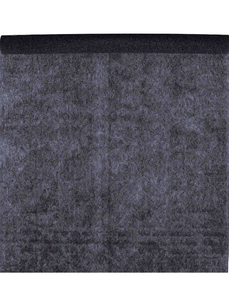 Vlies-Tischläufer Rolle Schwarz 120 cm x 10 m von SANTEX