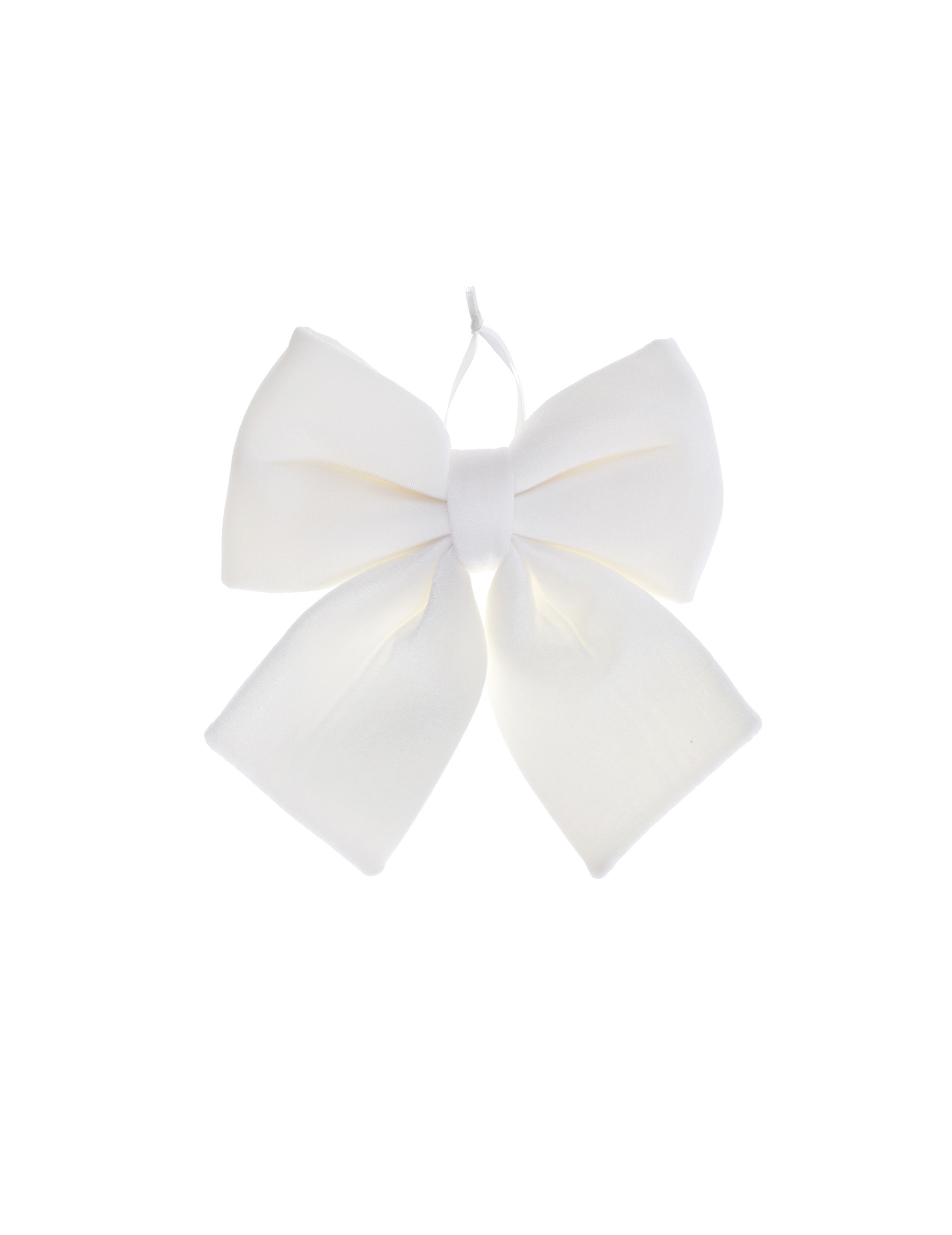 Weiße Samt-Deko-Schleife 15 x 18 cm Weiße Samt-Deko-Schleife 15 x 18 cm von SANTEX