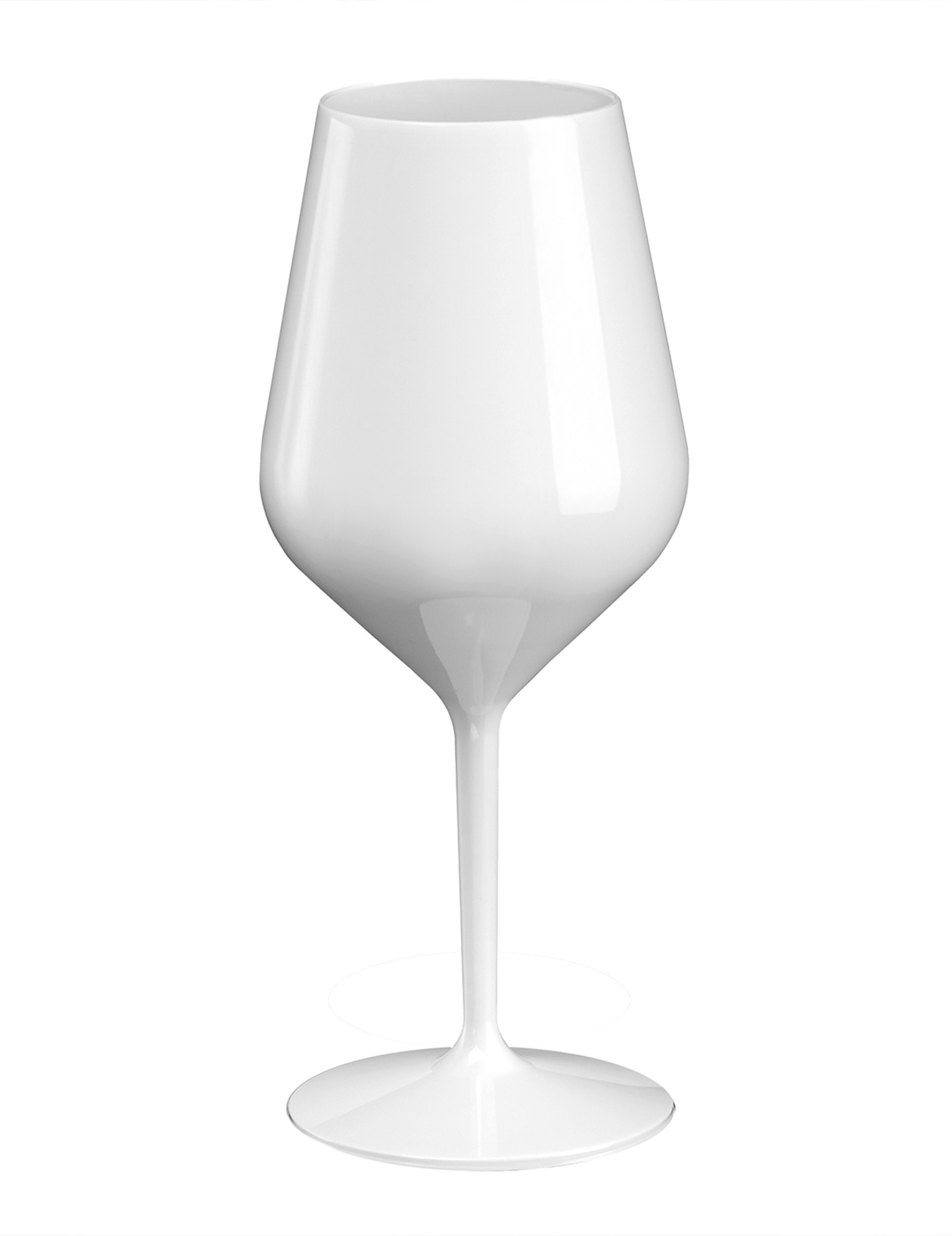 Weißes Weinglas auf Fuß aus Kunststoff 47 cl Weißes Weinglas auf Fuß aus Kunststoff 47 cl von SANTEX