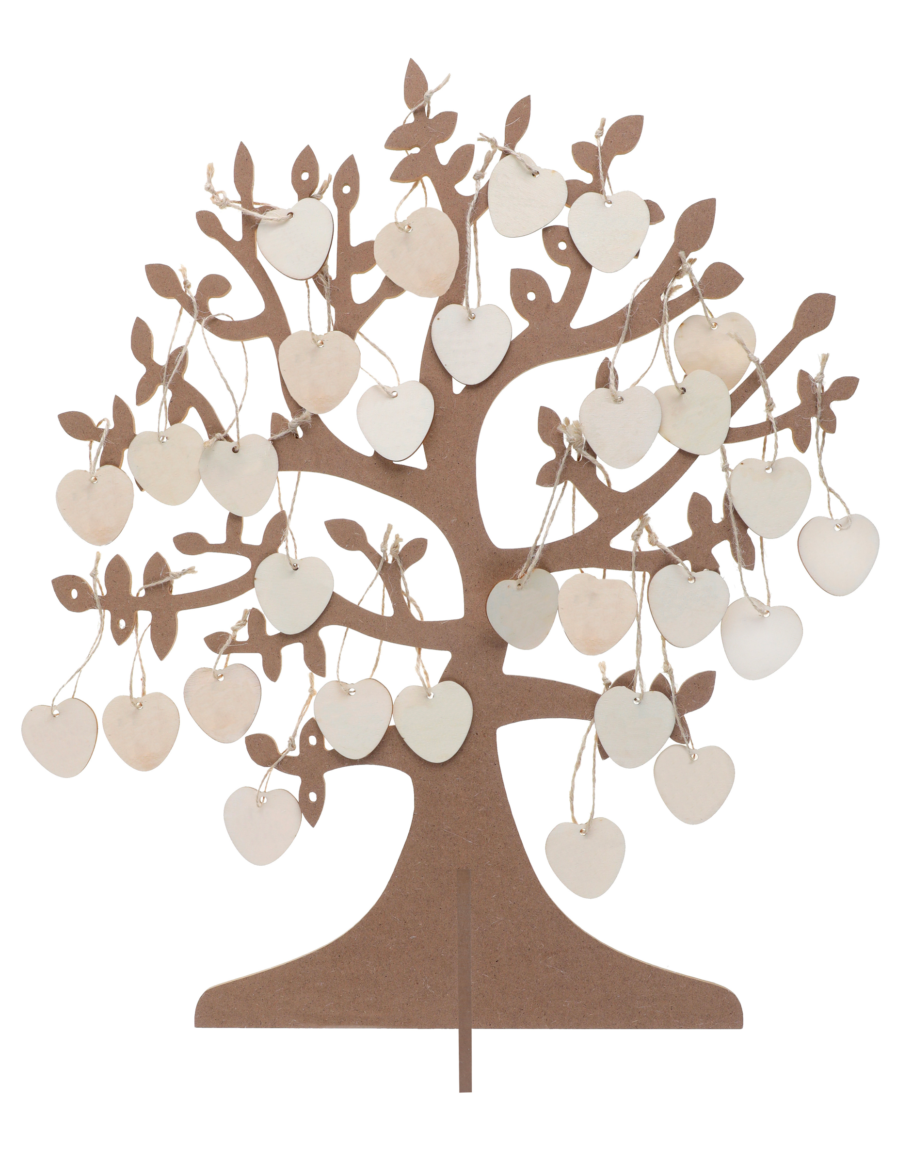 Wunschbaum aus Holz für Hochzeiten Gästebuch-Alternative 48 x 40 cm inkl. 50 Herzen Wunschbaum aus Holz für Hochzeiten Gästebuch-Alternative 48 x 40 cm inkl. 50 Herzen von SANTEX
