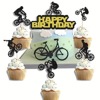 SANYUANHE 21 Stück Mountainbike-Fahrrad-Kuchen-Deko,Schwebendes Fahrraddesign für Radsportbegeisterte,Radsport Happy Birthday Tortendeko,Fahrrad Cupcake Toppers,Sportparty Kindergeburtstage Party Deko SANYUANHE 21 Stück Mountainbike-Fahrrad-Kuchen-Deko,Schwebendes Fahrraddesign für Radsportbegeisterte,Radsport Happy Birthday Tortendeko,Fahrrad Cupcake Toppers,Sportparty Kindergeburtstage Party Deko von SANYUANHE