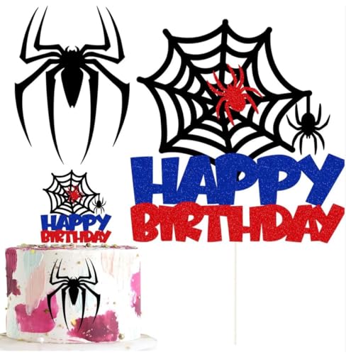 SANYUANHE 24 Stück Spinnen Tortendeko,Spinnennetz Geburtstags Kuchen Dekoration Kindergeburtstagsfeier Cupcake Topper,Halloween Spinne,Happy birthday Spinnen Cake Decoration SANYUANHE 24 Stück Spinnen Tortendeko,Spinnennetz Geburtstags Kuchen Dekoration Kindergeburtstagsfeier Cupcake Topper,Halloween Spinne,Happy birthday Spinnen Cake Decoration von SANYUANHE