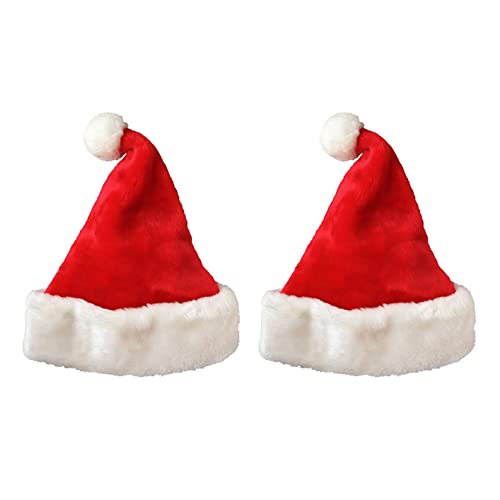 SAROAD 2X Weihnachts MüTze Weihnachts MüTze Weihnachts KostüM Dress Up Plüsch Dicke Weihnachts MüTze Erwachsene SAROAD 2X Weihnachts MüTze Weihnachts MüTze Weihnachts KostüM Dress Up Plüsch Dicke Weihnachts MüTze Erwachsene von SAROAD
