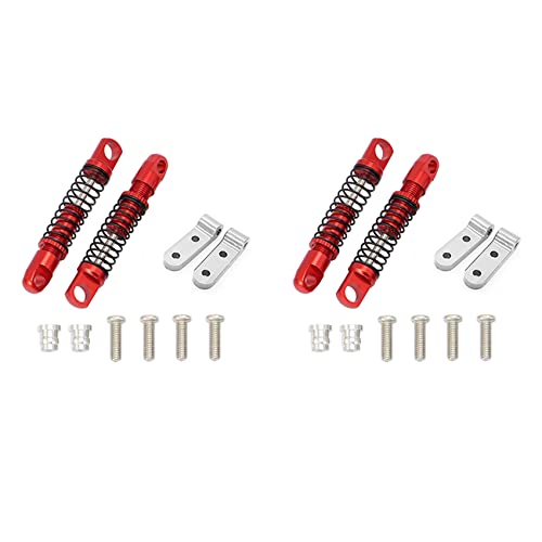 SAROAD 4X für D12 RC Auto Metall Heckdämpfer mit Halterung Festsitz-Upgrades Teile Zubehör 1 von SAROAD