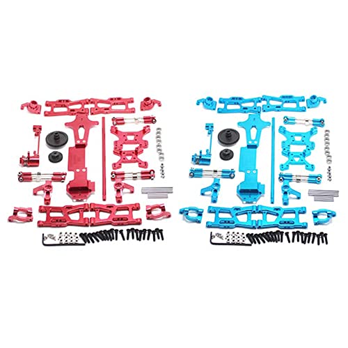 SAROAD RC Car Full Upgrade Ersatzteile Metall C Sitz Lenkbecher Schwingarm Zentrale Antriebswelle, Rot & Blau, 2 Stück SAROAD RC Car Full Upgrade Ersatzteile Metall C Sitz Lenkbecher Schwingarm Zentrale Antriebswelle, Rot & Blau, 2 Stück von SAROAD