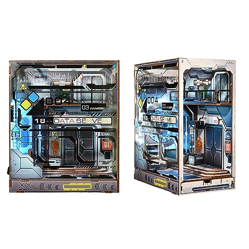 SAROZZTAL DIY Book Nook Kit, DIY Puppenhäuser Miniatur Haus Kit, 3D Puzzle Puppenhaus Kit, Holz Buchstützen DIY Book Nook Bücherregal Deko Ornamente Bücherstand Miniatur Dollhouse Modellbausätze SAROZZTAL DIY Book Nook Kit, DIY Puppenhäuser Miniatur Haus Kit, 3D Puzzle Puppenhaus Kit, Holz Buchstützen DIY Book Nook Bücherregal Deko Ornamente Bücherstand Miniatur Dollhouse Modellbausätze von SAROZZTAL
