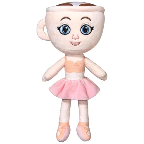 Tralalero T-ralala Kuscheltier, 24cm Ballerina-Cappuccino Puppes Spielzeug für Kinder und Erwachsene, Italian-Brainrot Plüschs Toy Sammlerfigur Plüschtier Geburtstagsgeschenk von SARYLI