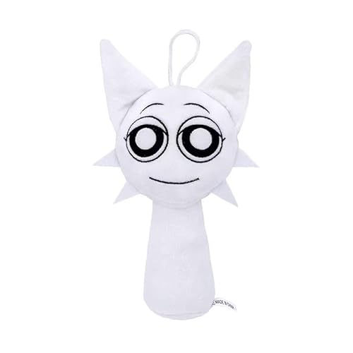 SASA baby Sprunki Plüschtier, Weiß, 25 cm, Weich Gepolsterte Kuschelfigur mit Großen Augen von SASA baby
