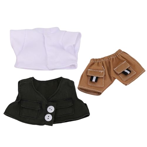 17 cm Puppenkleidung Pocket Gentleman Style Weste Shirt Pant Doll 3 -teilige Set Stylish Outfit, für die Spielkollektion Geschenks von SASKATE