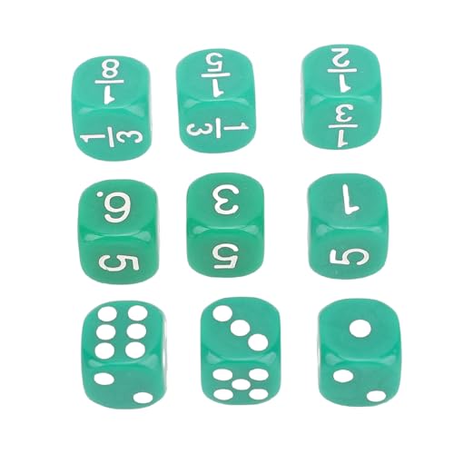 30pcs 16mm Standard 6 -Seiten -Würfel -Set, Plastisches Bildungsbrettspiel Math Game Dice, für Home -Classroom -Partyversammlung von SASKATE