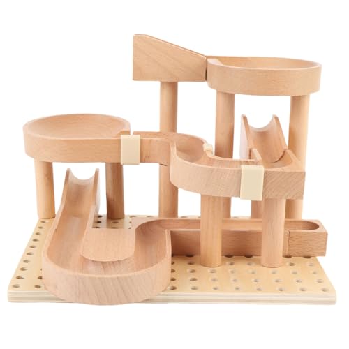 Hölzern Marmor Modellgebäude Kit, DIY Stable Struktur Bildungsmodellmodell Spielzeug, Mechanisches Modellgebäudefahrzeug für Teenager und Erwachsene von SASKATE