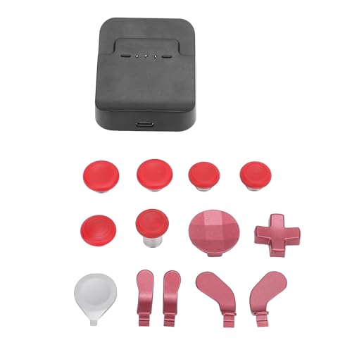 Komplettes Komponentenpaket für Elite Series 2 Gamecontroller, Zubehörteile mit Hülle, Ladestation, Daumenstifte, Paddel, D-Pads, Rot Komplettes Komponentenpaket für Elite Series 2 Gamecontroller, Zubehörteile mit Hülle, Ladestation, Daumenstifte, Paddel, D-Pads, Rot von SASKATE