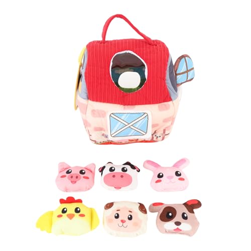 SASKATE Baby Barn Tierspielzeug, Plüschfarm mit Kuh, Schaf und Schwein, Interaktives Spielzeug für Kleinkinder, Ideal für Innen- und Außenspiele SASKATE Baby Barn Tierspielzeug, Plüschfarm mit Kuh, Schaf und Schwein, Interaktives Spielzeug für Kleinkinder, Ideal für Innen- und Außenspiele von SASKATE