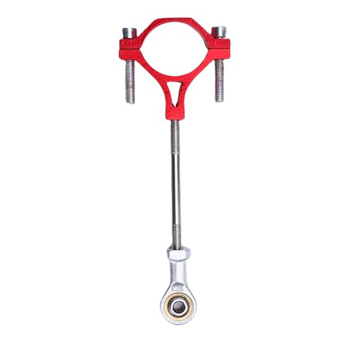 SASKATE RC Camping Trailer Connecting Hook Fit, RC Crawler Car Accessoires Upgrade Teile Campingfahrzeug Anschlussstange für Crossrc TL4 (Rot) von SASKATE