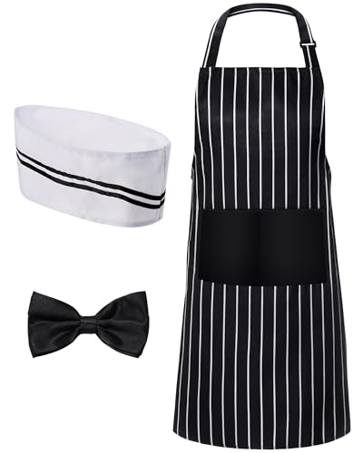 SATINIOR Kellner-Kostüm für Erwachsene, 1950er-Jahre, Hot Dog, Soda Jerk, Filmnacht, Kellnerin, Cosplay, Zirkus-Party, 3 Stück, schwarz und weiß, Einheitsgröße SATINIOR Kellner-Kostüm für Erwachsene, 1950er-Jahre, Hot Dog, Soda Jerk, Filmnacht, Kellnerin, Cosplay, Zirkus-Party, 3 Stück, schwarz und weiß, Einheitsgröße von SATINIOR