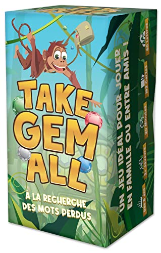 SAVANA Take Gem All – Kleines Tablett, entzückend und verrückt – Gesellschaftsspiele für Schnelligkeit, Kreativität und Atmosphäre – Buchstaben- und Wortspiel – Kinder, Erwachsene und Familien SAVANA Take Gem All – Kleines Tablett, entzückend und verrückt – Gesellschaftsspiele für Schnelligkeit, Kreativität und Atmosphäre – Buchstaben- und Wortspiel – Kinder, Erwachsene und Familien von SAVANA