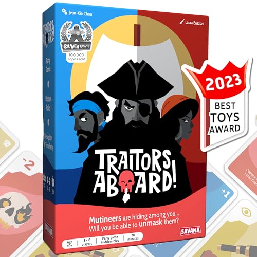 SAVANA Verräter an Bord - Award Winning Secret Identity Party Game - Spaß, Strategie und Verrat | Leicht zu erlernen, 15 Minuten Runde | beliebte Spiele für 3-8 Spieler | Alter 10 + von SAVANA