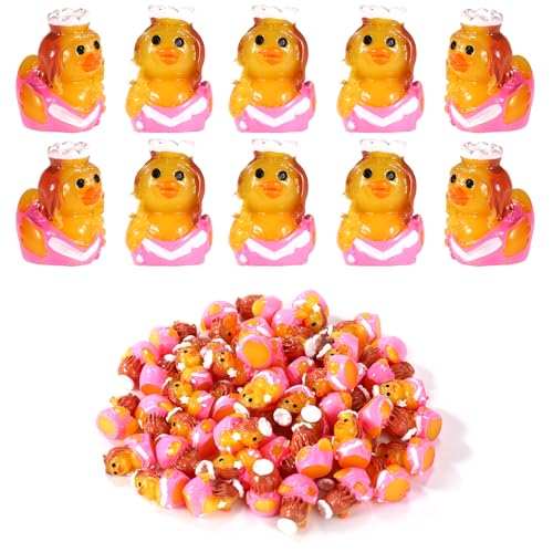 50 Stück Harz-Enten-Hexe, Mini-Harz-Tiere Miniaturfiguren für Halloween DIY Aquarium Garten Büro-Dekoration (Gute Hexe) von SAVITA