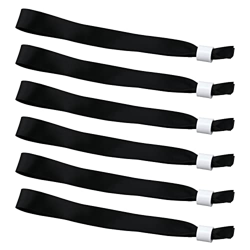 50St Stoffarmbänder für Veranstaltungen, Einweg Partyarmbänder Ohne Logo Event Bändchen Armbänder Einlass Party Bänder für Konzerte Aktivitäten Partys Wettbewerb (Schwarz) von SAVITA