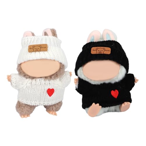 SAVITA 2er-Set Puppenkleidung, Weiße und Schwarze Plüschpuppenkleidung Inklusive Hüten und Kleidungsstücken Süßes Puppen-Outfit-Zubehör für 17cm Große Puppen Inklusive Outfits SAVITA 2er-Set Puppenkleidung, Weiße und Schwarze Plüschpuppenkleidung Inklusive Hüten und Kleidungsstücken Süßes Puppen-Outfit-Zubehör für 17cm Große Puppen Inklusive Outfits von SAVITA